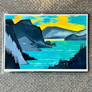 NWT Print of Furry Creek by British Columbia artist Anissimoff Fine Art 19”x 13”